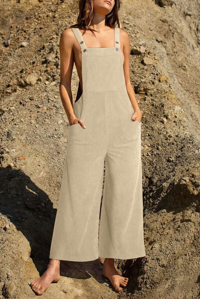 “The Swisher” Pocketed Wide Leg Overall