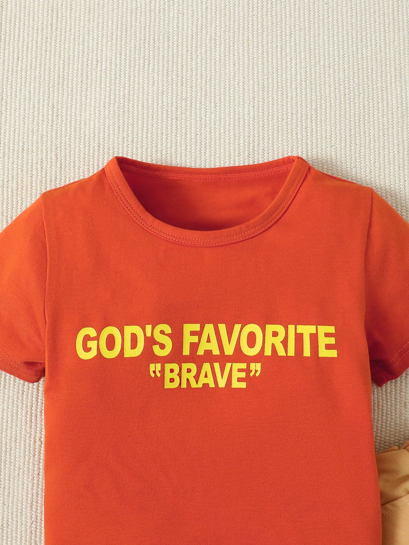 “Brickie Boys: The GOD'S FAVORITE BRAVE” Graphic Top and Shorts Set