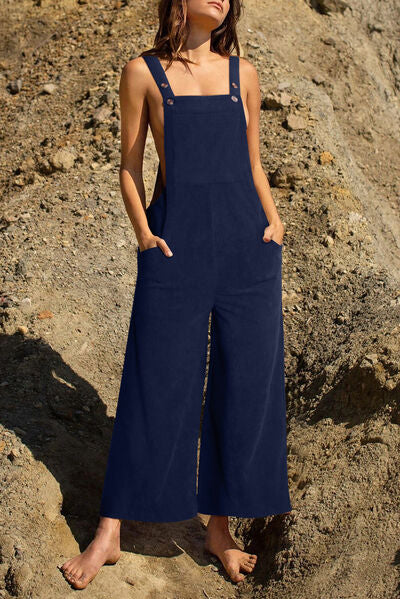 “The Swisher” Pocketed Wide Leg Overall