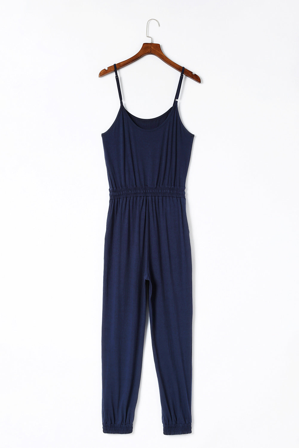 “The Just Existed” Spaghetti Strap Jumpsuit with Pockets