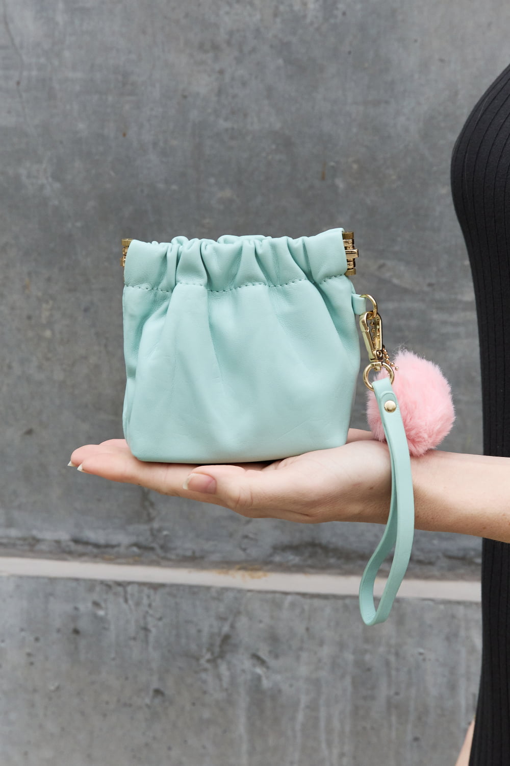 Brick Bag:Nicole USA Faux Leather Pouch