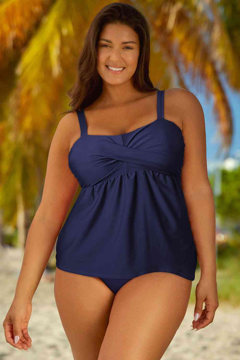 “The Mickie” Full Size Adjustable Strap Tankini Set