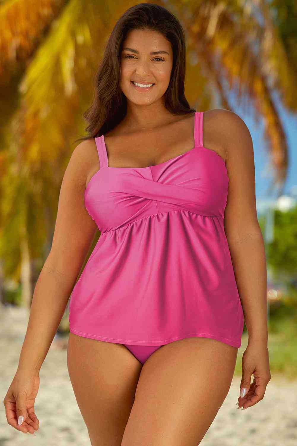 “The Mickie” Full Size Adjustable Strap Tankini Set