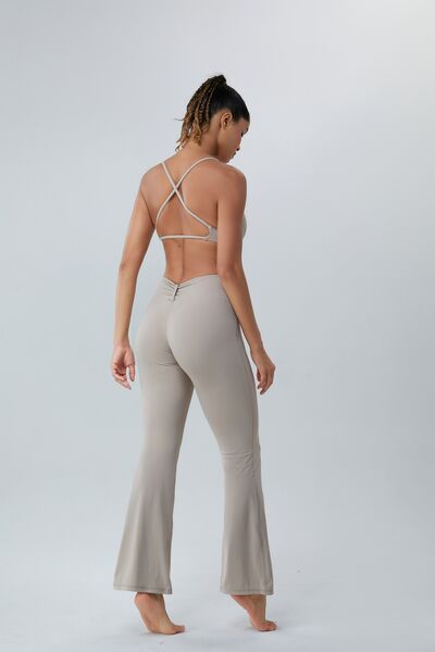 “The downward Spiral” Ruched High Waist Active Pants