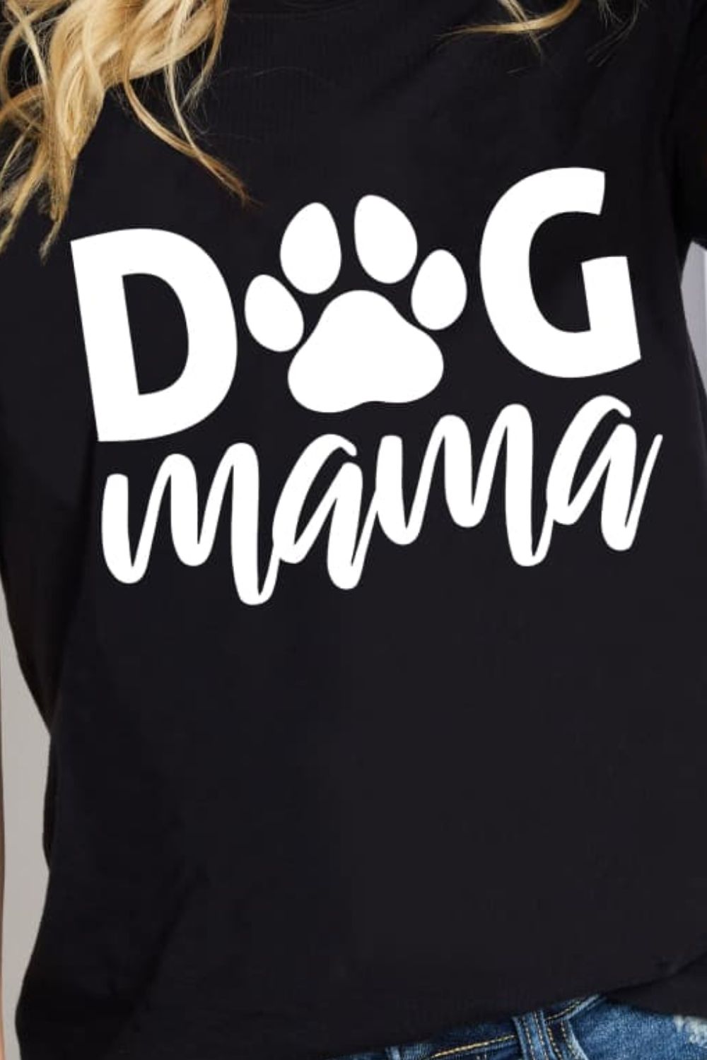 “The DOG MAMA” Graphic Cotton T-Shirt