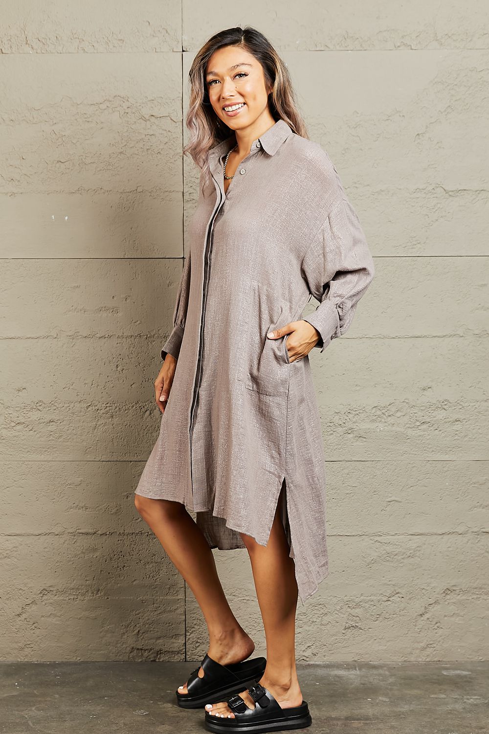 “The Hold Me Close” Button Down Dress