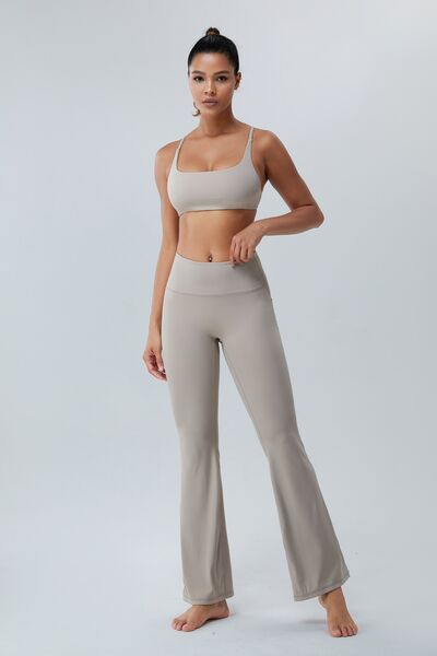 “The downward Spiral” Ruched High Waist Active Pants