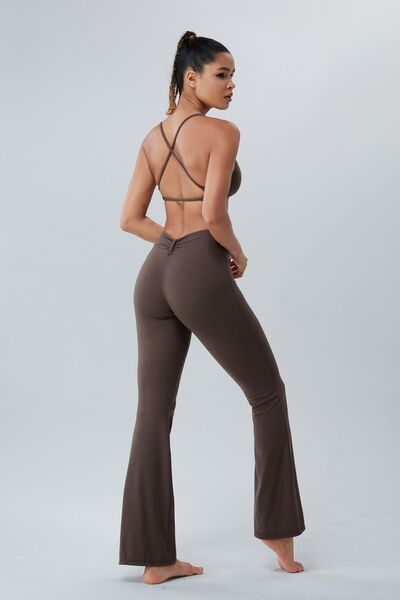 “The downward Spiral” Ruched High Waist Active Pants