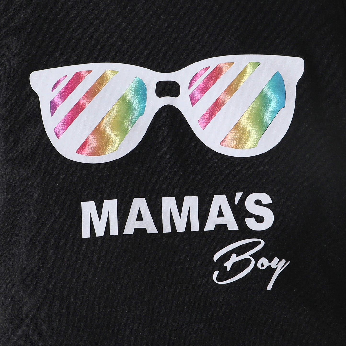 “Brickie Boys:MAMA'S BOY” Graphic T-Shirt and Camouflage Shorts Set