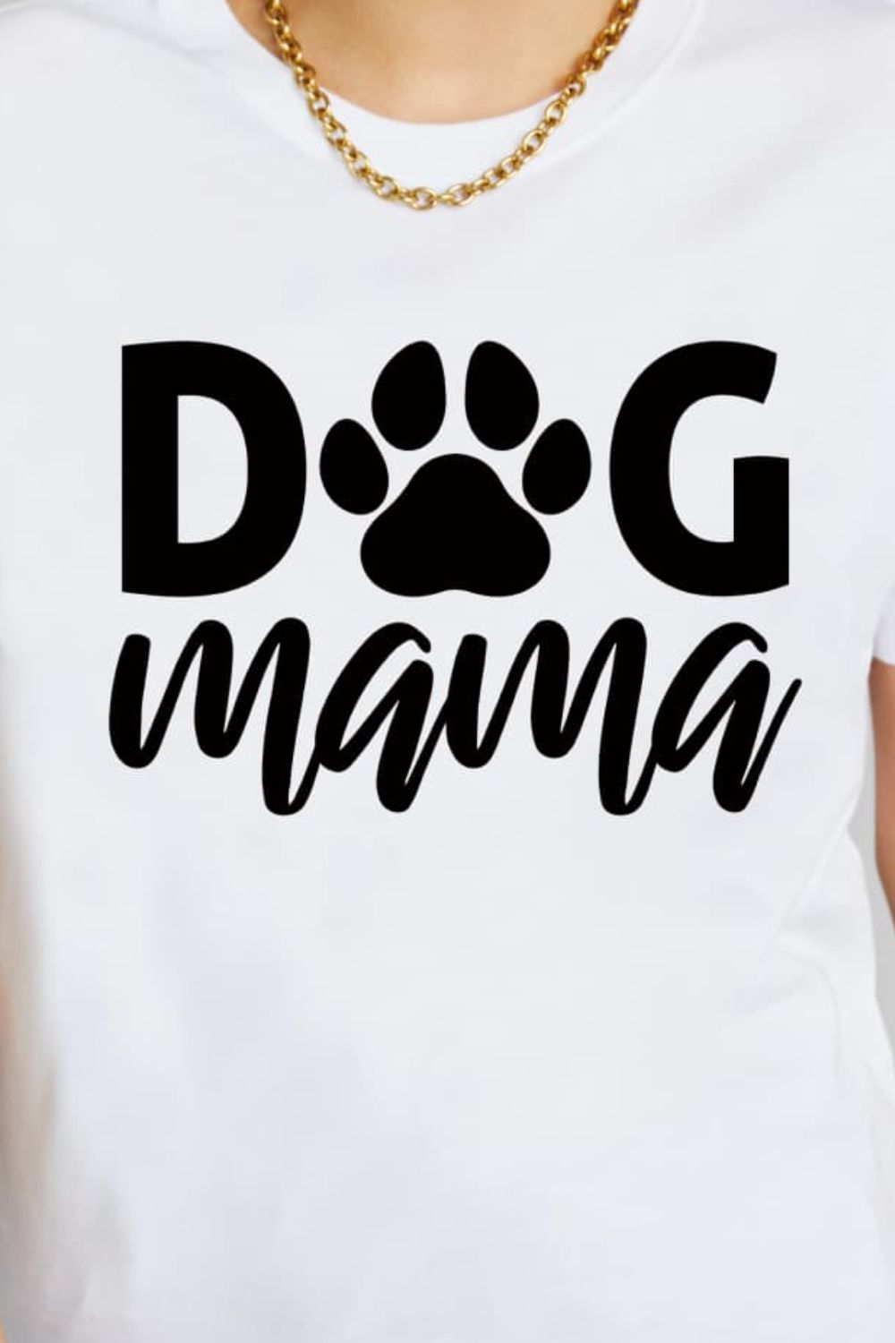 “The DOG MAMA” Graphic Cotton T-Shirt