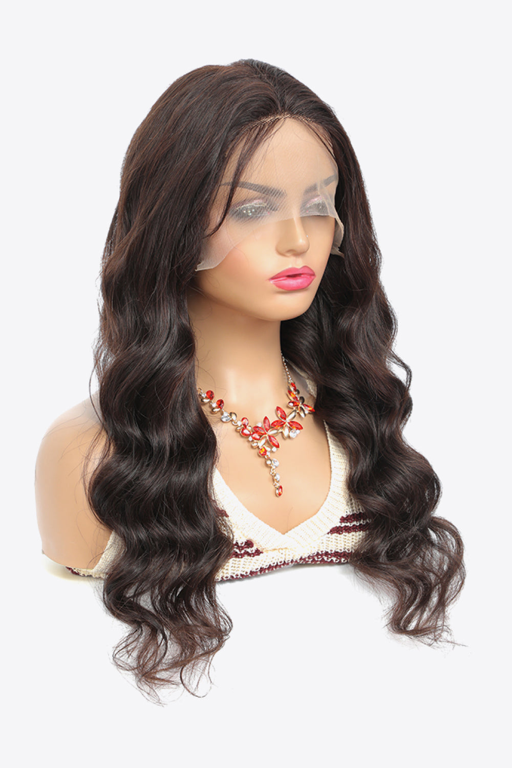 “Brick Bundles:Ms Bawdy” 20" 13x4 Lace Front Wigs Body Wave Human Virgin Hair Natural Color 150% Density