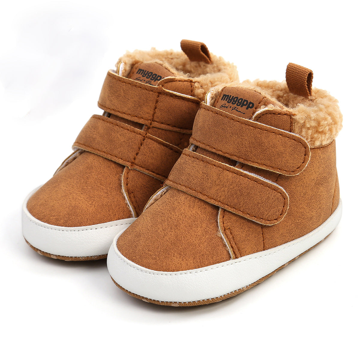 Baby Brick: Fuzzy Velcro Kid Sneakers