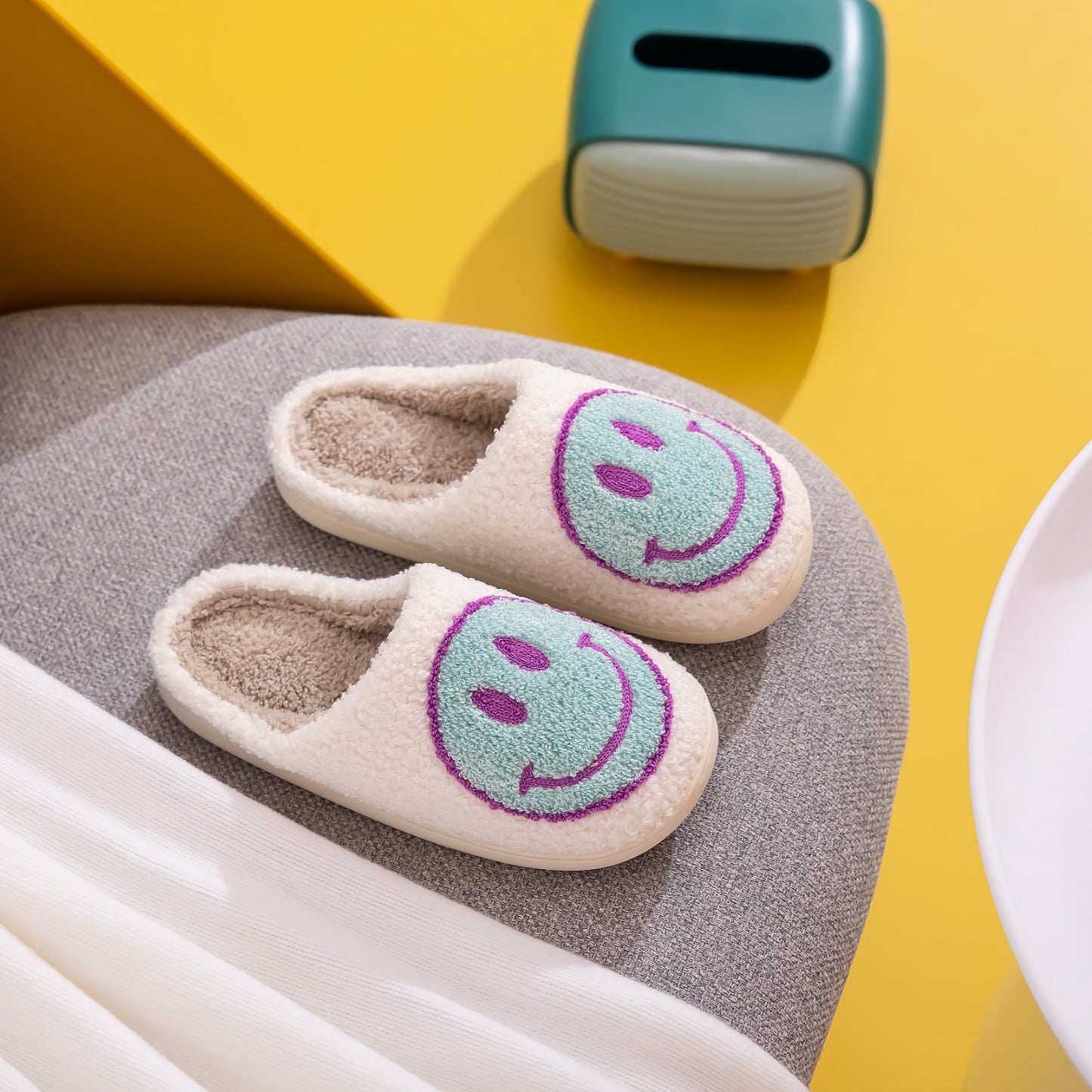 “The Big Chill” Smiley Face Slippers