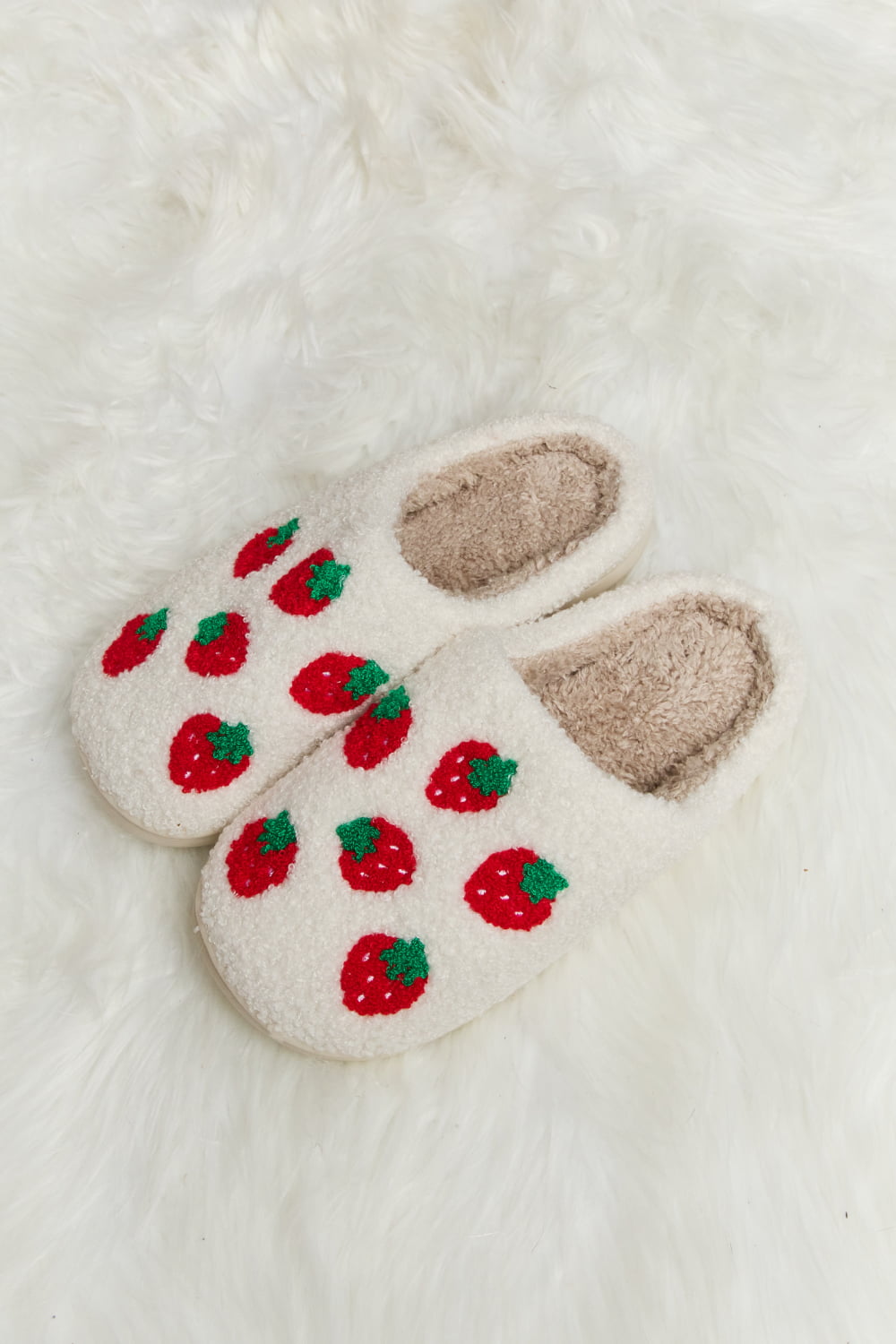 “The Every Slip” Printed Plush Slide Slippers