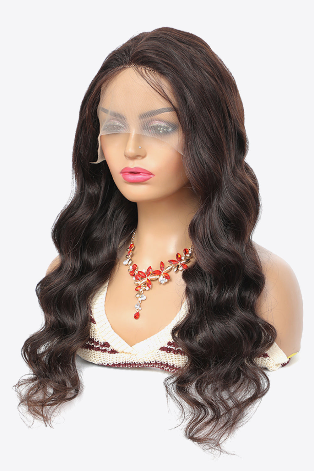 “Brick Bundles:Ms Bawdy” 20" 13x4 Lace Front Wigs Body Wave Human Virgin Hair Natural Color 150% Density