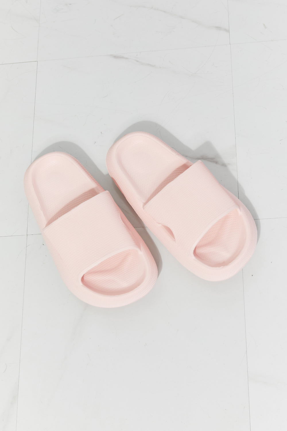 “The Arms Around Me” Open Toe Slide in Pink