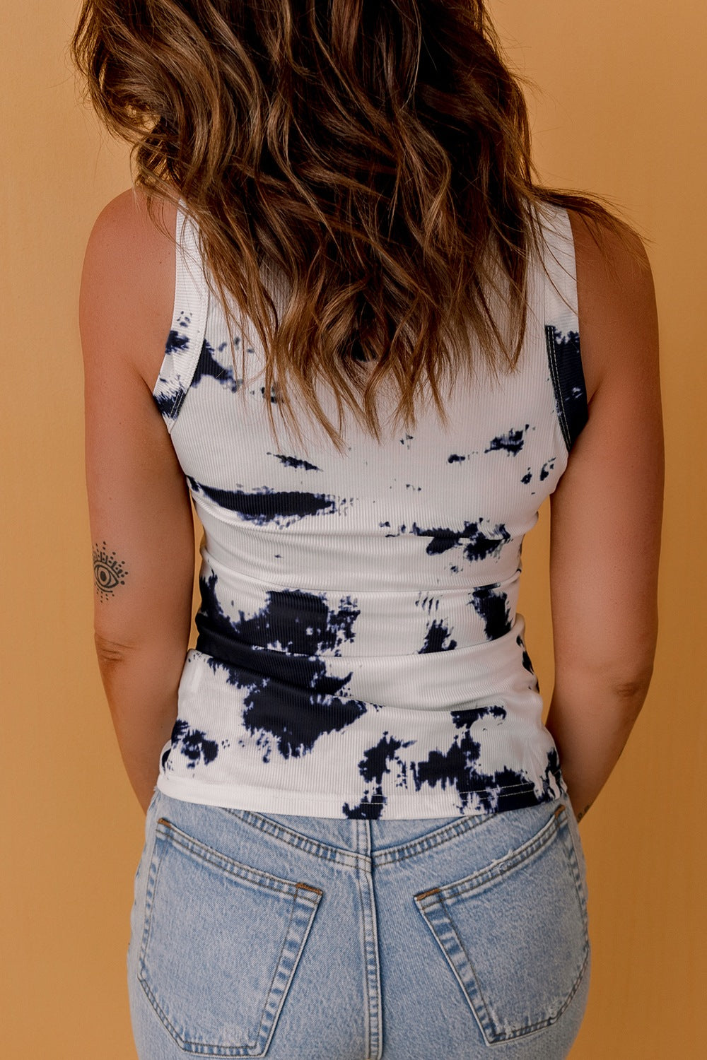 “The Peace Maker” Tie-Dye Round Neck Tank