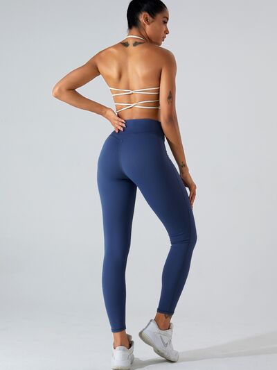 “The Squeeze” High Waist Wide Waistband Active Leggings