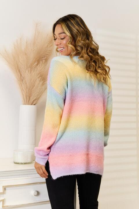 Gradient V-Neck Sweater