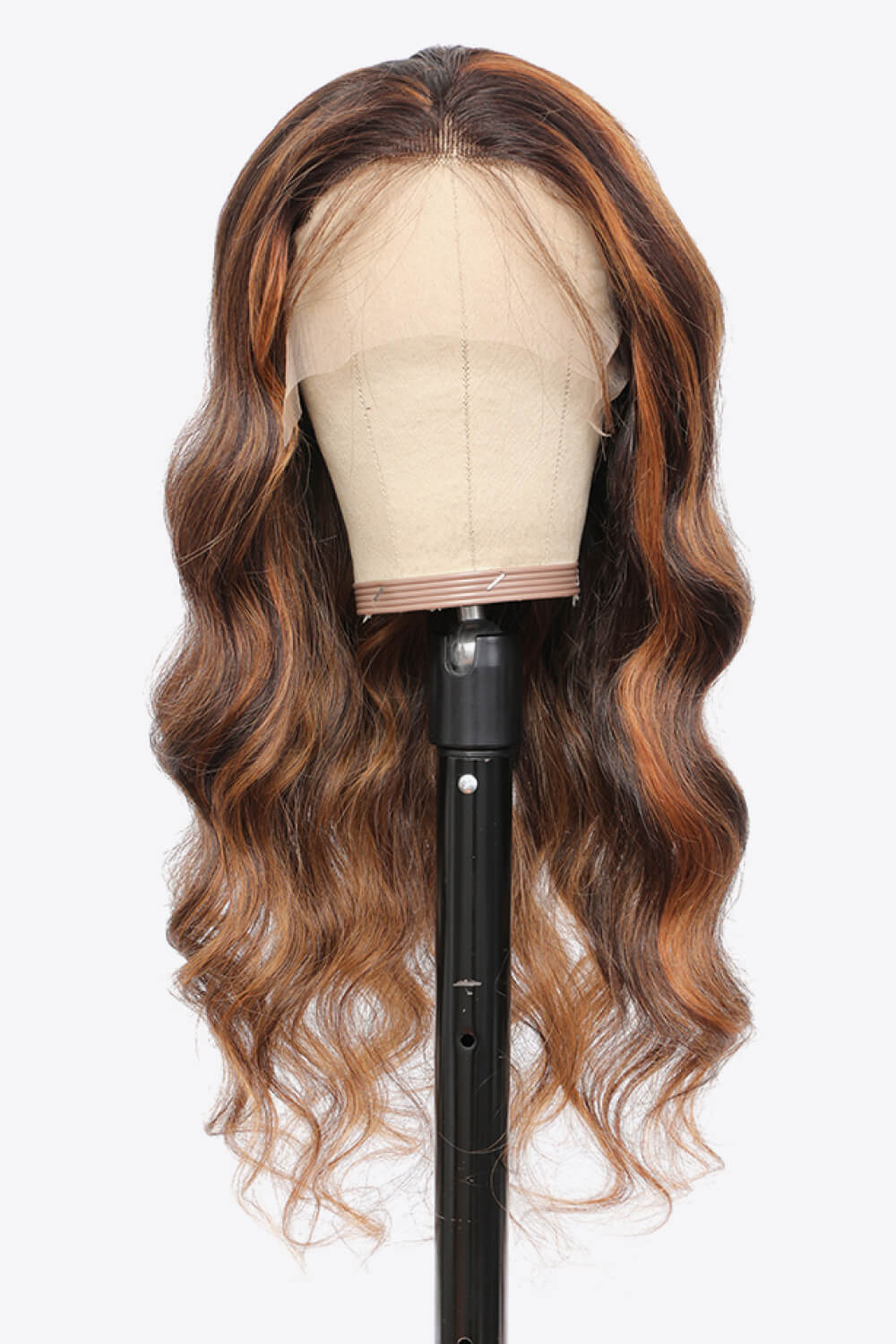 “Brick Bundles:Caramel Dripping In My Bed” 18" #P4/27 13x4 Lace Front Wigs Hightlight Human Hair Body Wave150% Density