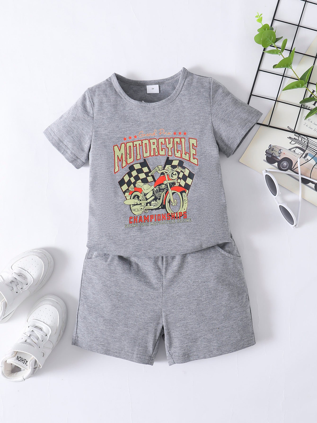 “Brickie Boys:The CHAMPIONSHIPS” Graphic Tee and Shorts Set