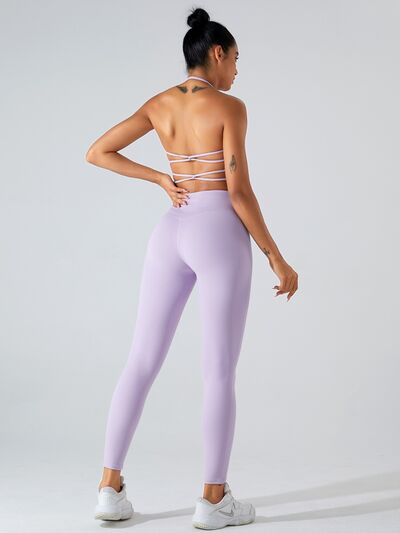 “The Squeeze” High Waist Wide Waistband Active Leggings