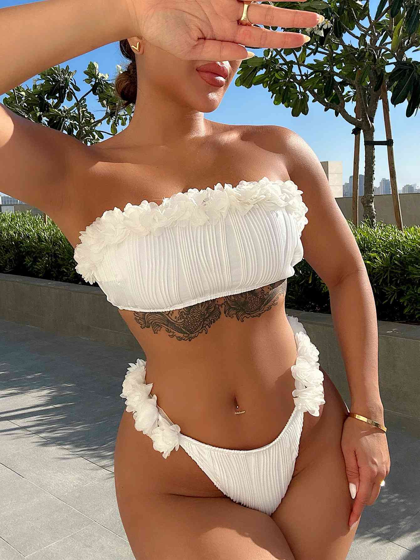 “The Bold & Beautiful” Tie Back Two-Piece Bikini Set