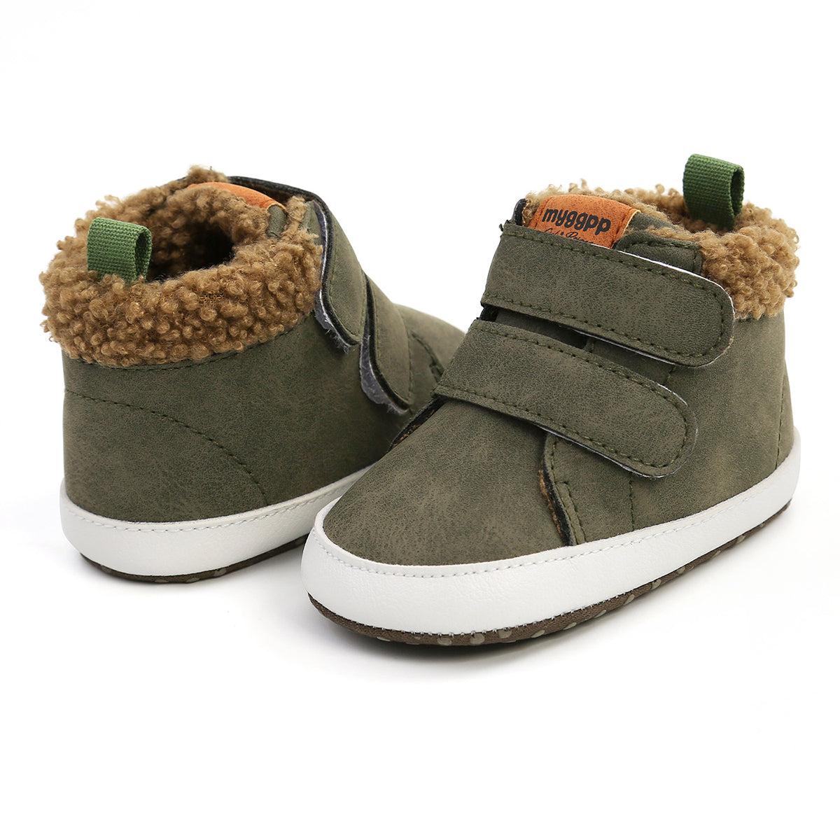 Baby Brick: Fuzzy Velcro Kid Sneakers