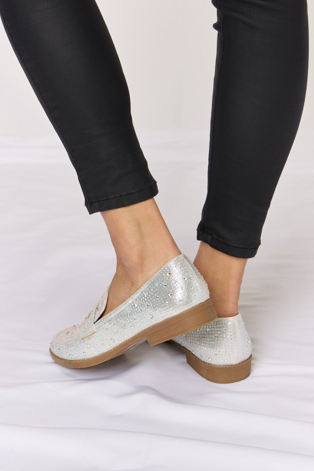 “The Glinda” Forever Link Rhinestone Point Toe Loafers