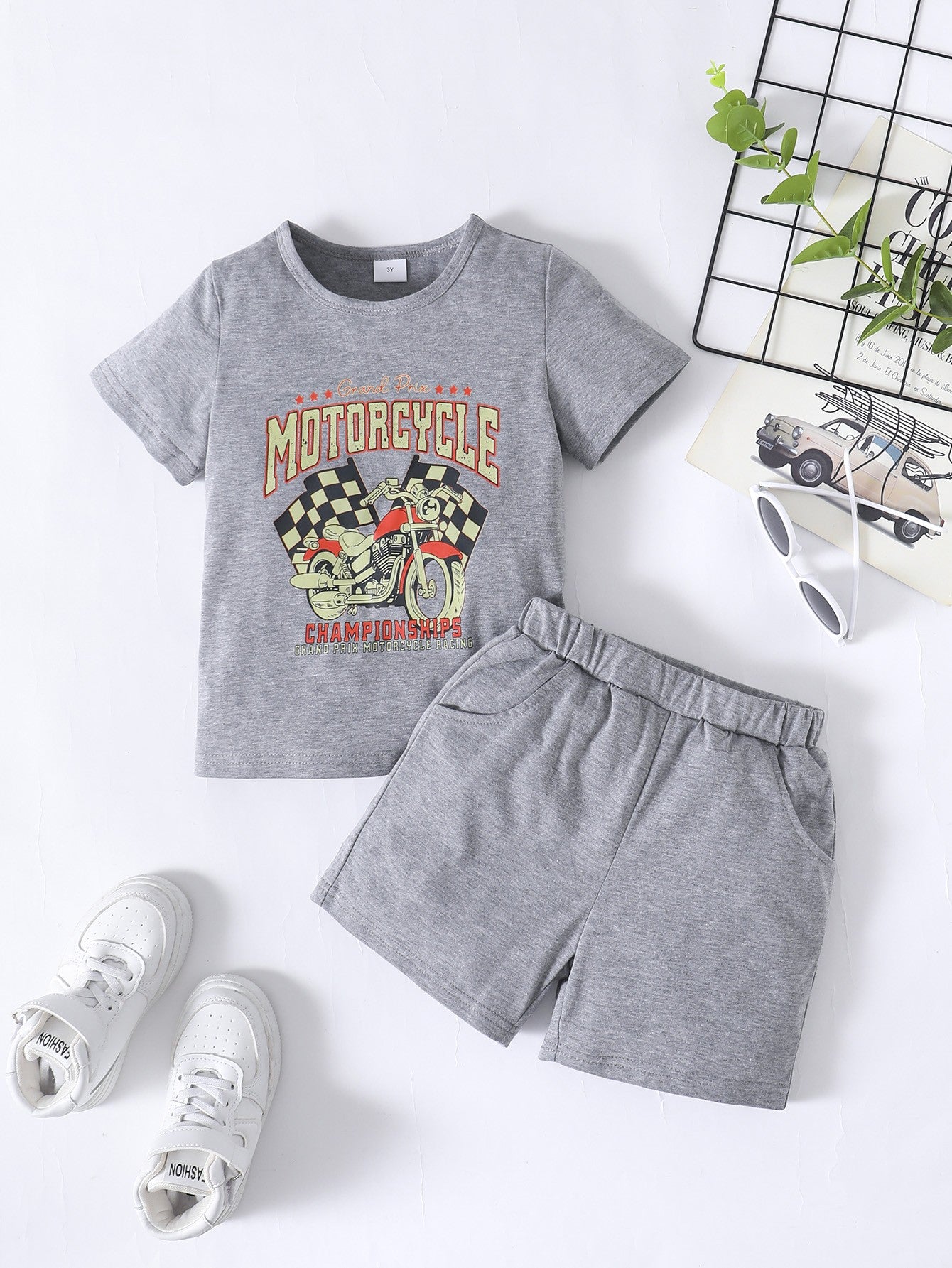 “Brickie Boys:The CHAMPIONSHIPS” Graphic Tee and Shorts Set