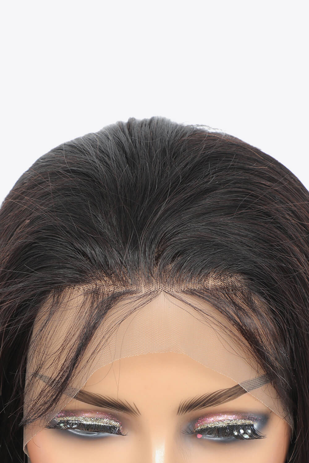 “Brick Bundle: India” 18" 13x4 Lace Front Wigs Virgin Hair Natural Color 150% Density