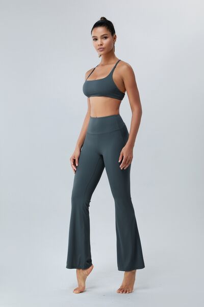 “The downward Spiral” Ruched High Waist Active Pants