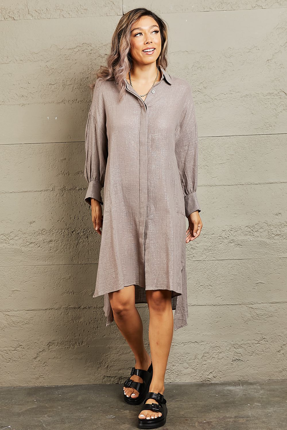 “The Hold Me Close” Button Down Dress