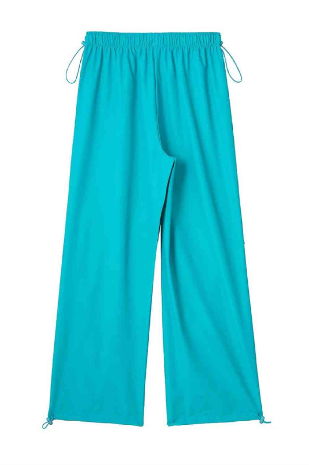 Drawstring Waist Pants with Pockets