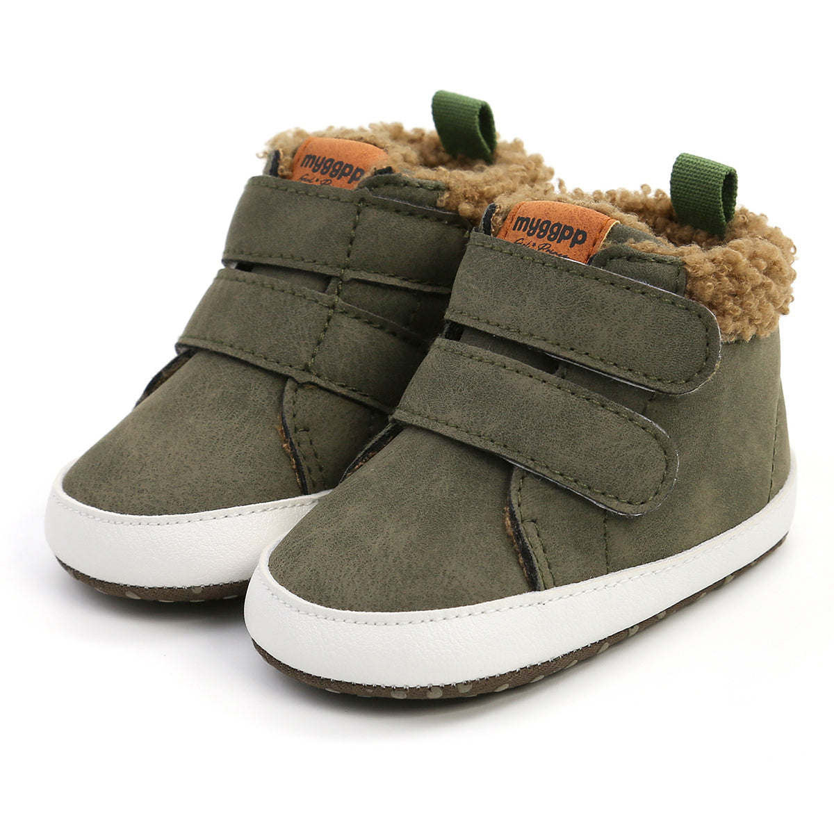 Baby Brick: Fuzzy Velcro Kid Sneakers